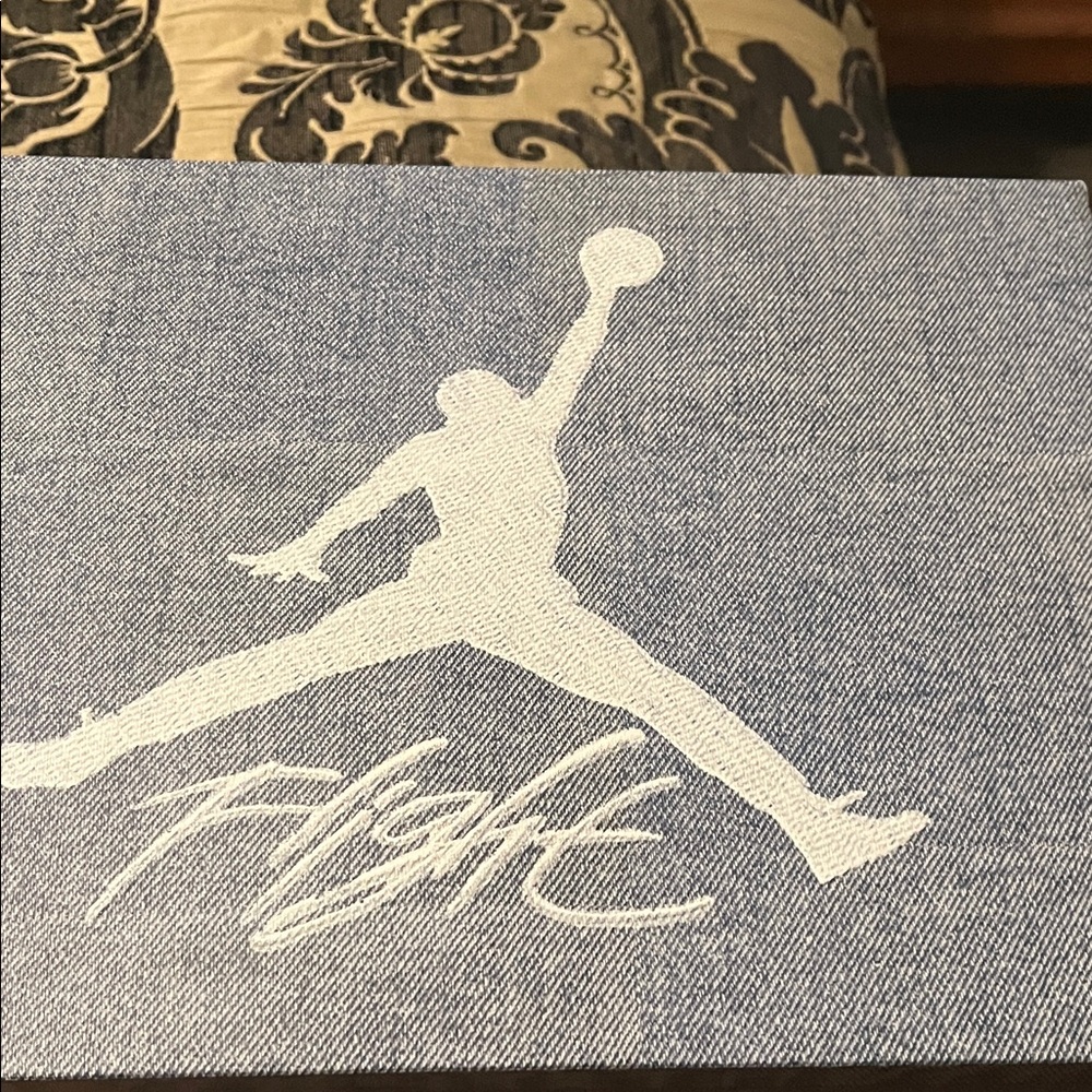 Jordan 4 Retro Tex in  Worn Blue Sail
